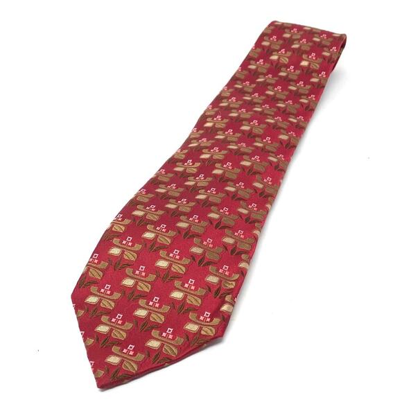 Vintage Ermenegildo Zegna 100% Silk Tie Exclusive Floral design - Picture 7 of 8